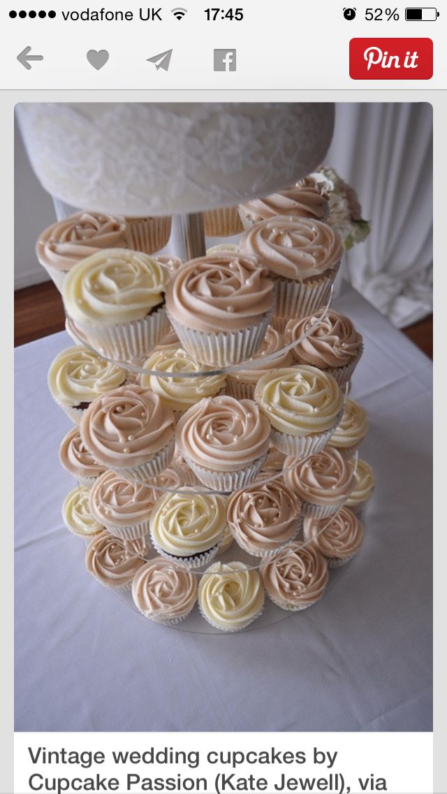 cupcakes are stacked on top of each other