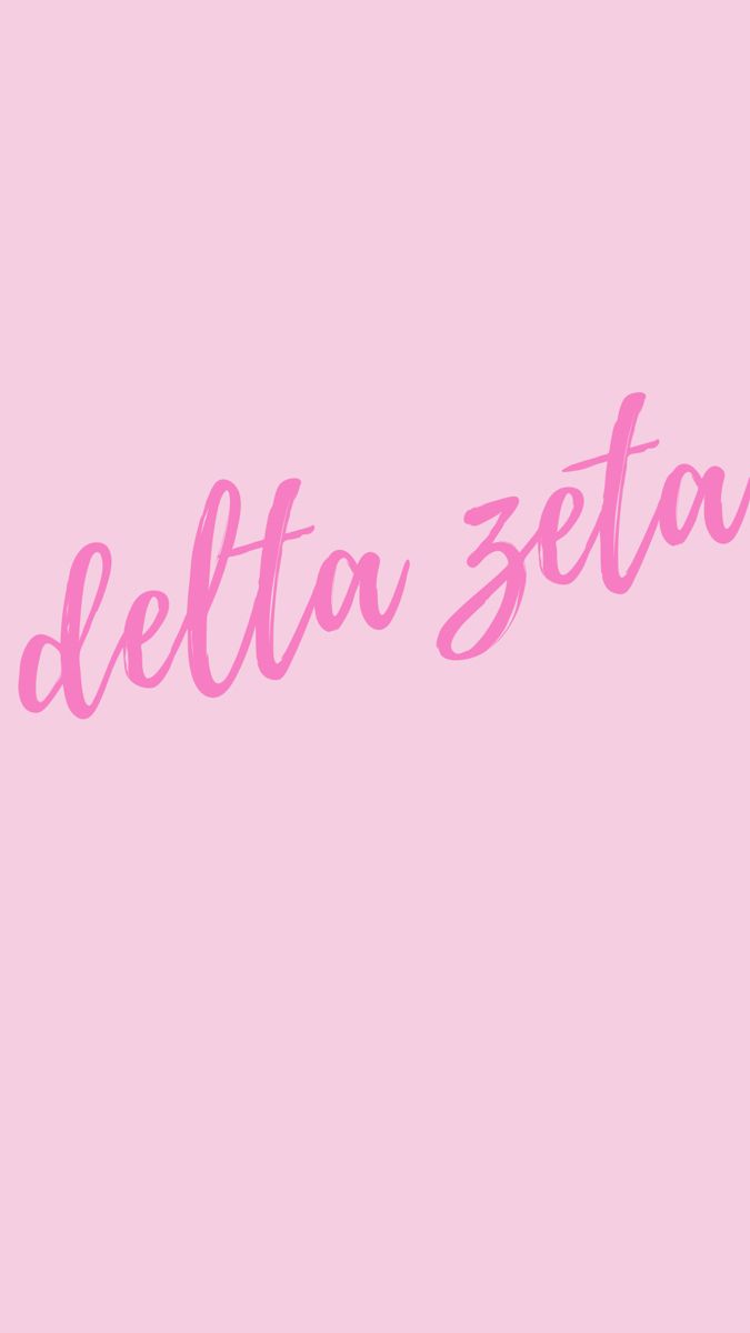 the word delta seita written in pink on a pink background