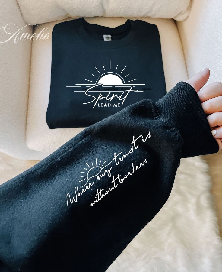 Modern Shirt Design, Jesus Clothes, Boho Christian, Spirit Lead Me, Christian Shirts Designs, Christian Hoodies, Christian Quote, Cute Shirt Designs, Christian Designs