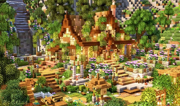 Minecraft Screenshots, Minecraft Medieval House, Modded Minecraft, Minecraft Garden, Minecraft Interior Design, Minecraft House Plans, Minecraft Farm, Minecraft Cottage, Minecraft Server