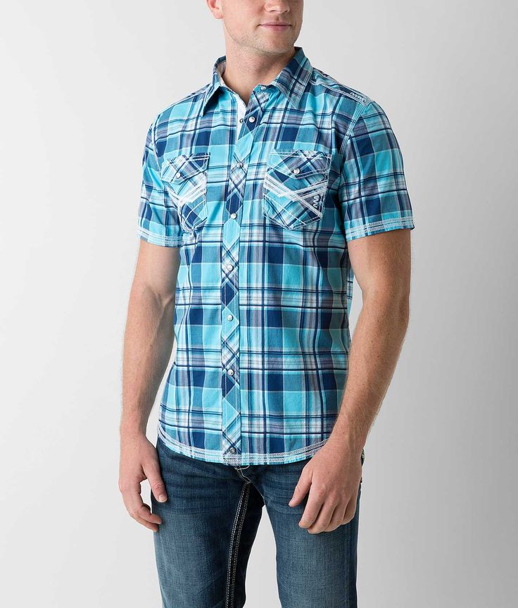 Buckle Black Baton Rouge Shirt - Men's Shirts/Tops | Buckle Mens Fashion Edgy, Buckles Fashion, Plaid Shirt Men, Latest Mens Fashion, Men's Shirts, Come Back, Plaid Shirt, Shirts Tops, Casual Button Down Shirt