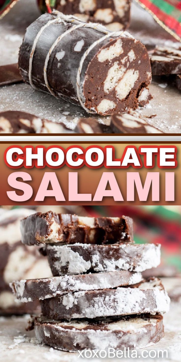 Italian sweet "salame di cioccolato" recipe