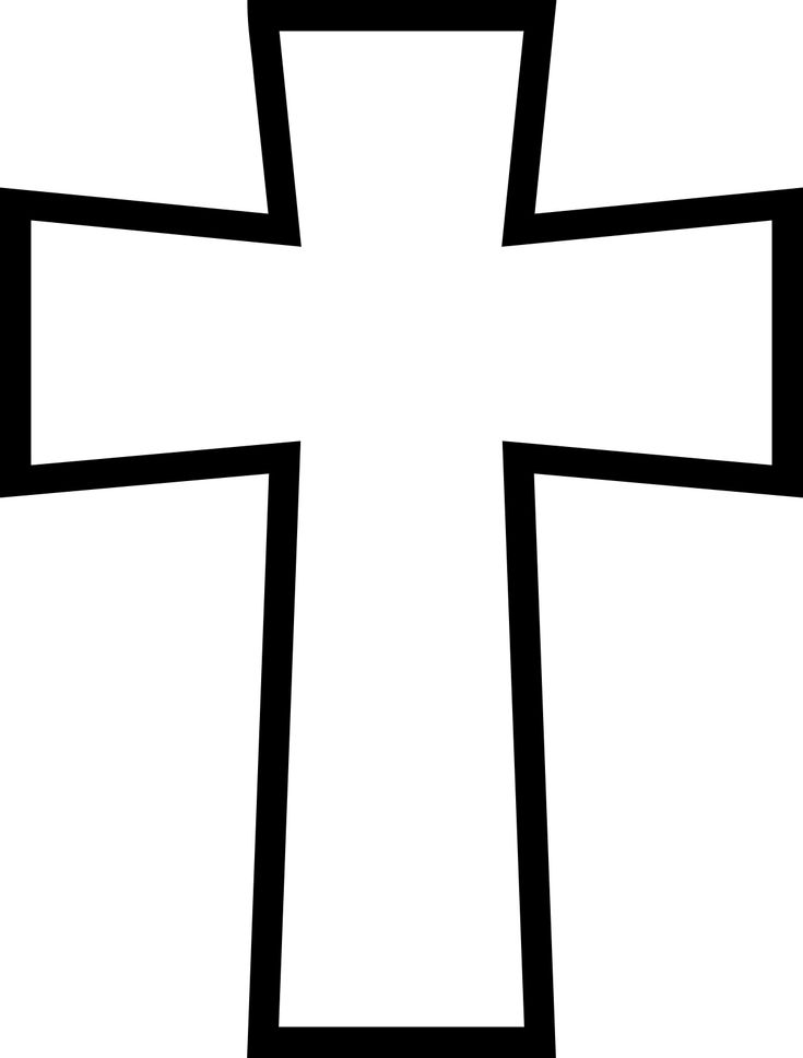 a black and white image of a cross