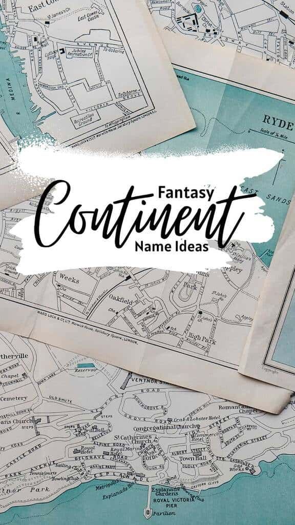 a map with the words fantasy continent on it and some other maps in front of it