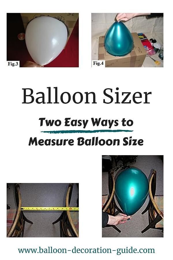 balloon sizer two easy ways to measure balloon size