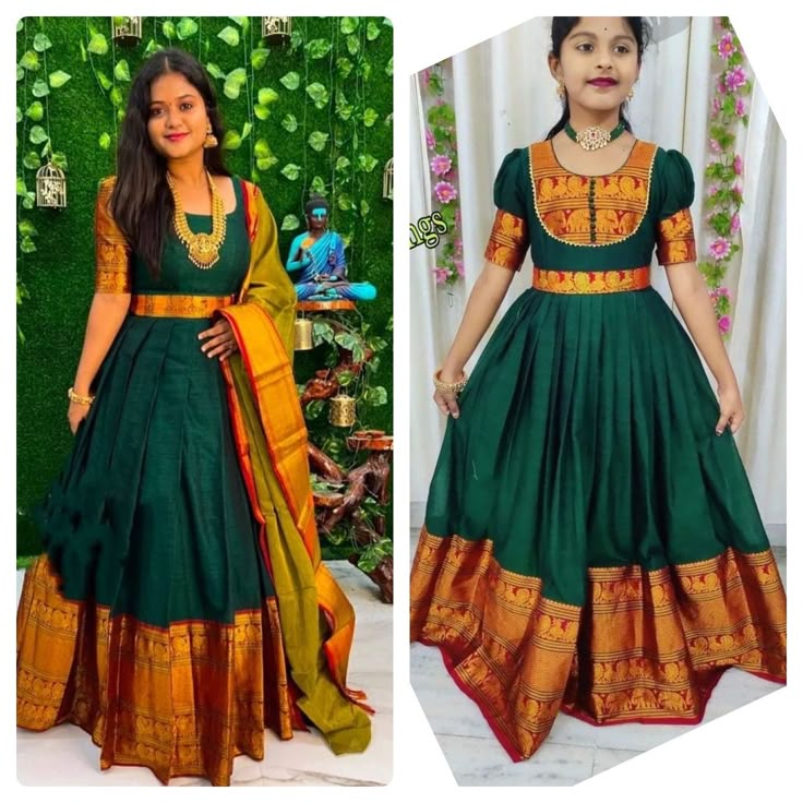 Long Frock Models, Mom And Daughter Dresses, Basic Blouse Designs, Frocks For Women, Long Skirt Top Designs, Latest Blouse Neck Designs, Frock Models, Long Skirt And Top, Anarkali Designs