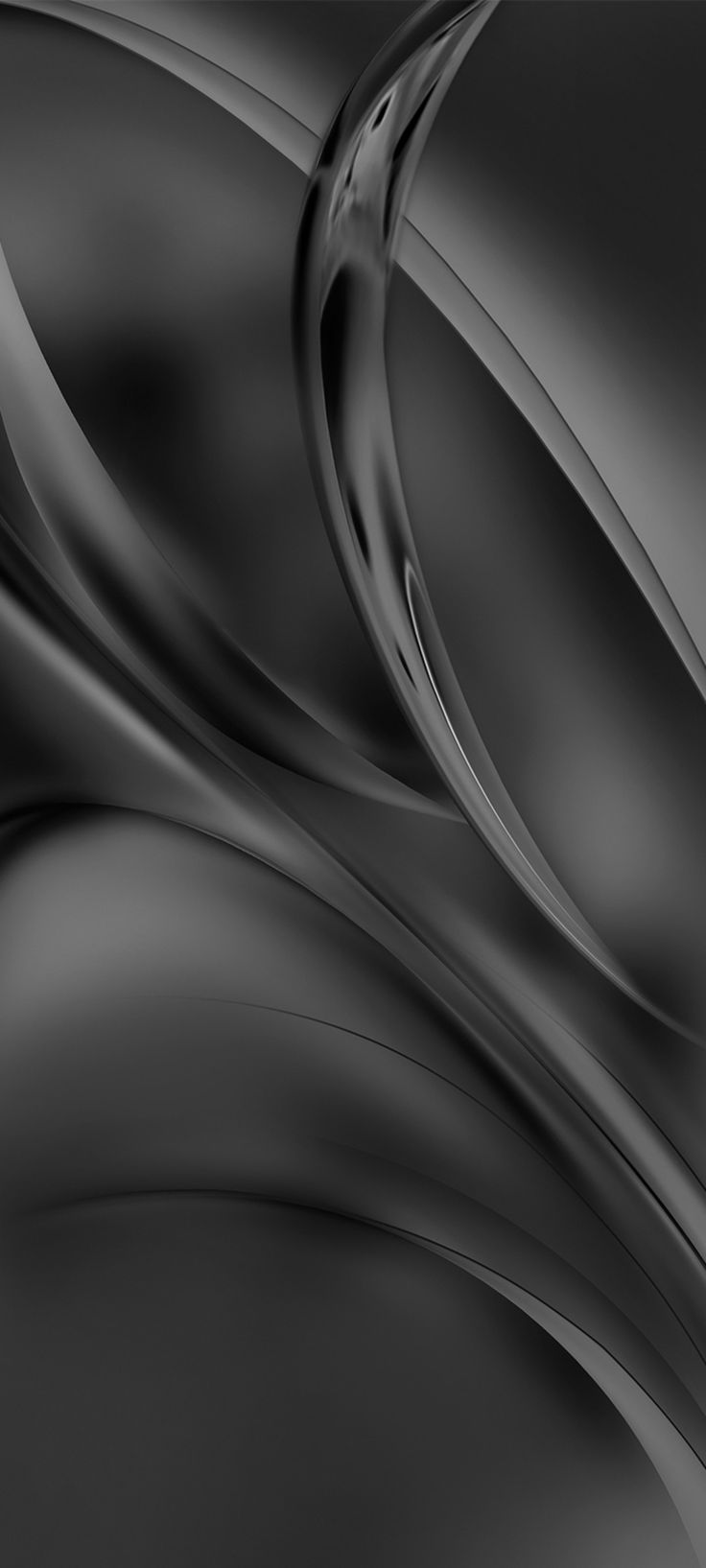 an abstract black and white photo with wavy lines