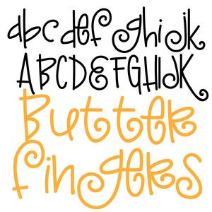 an orange and black font with the words'alphabets '