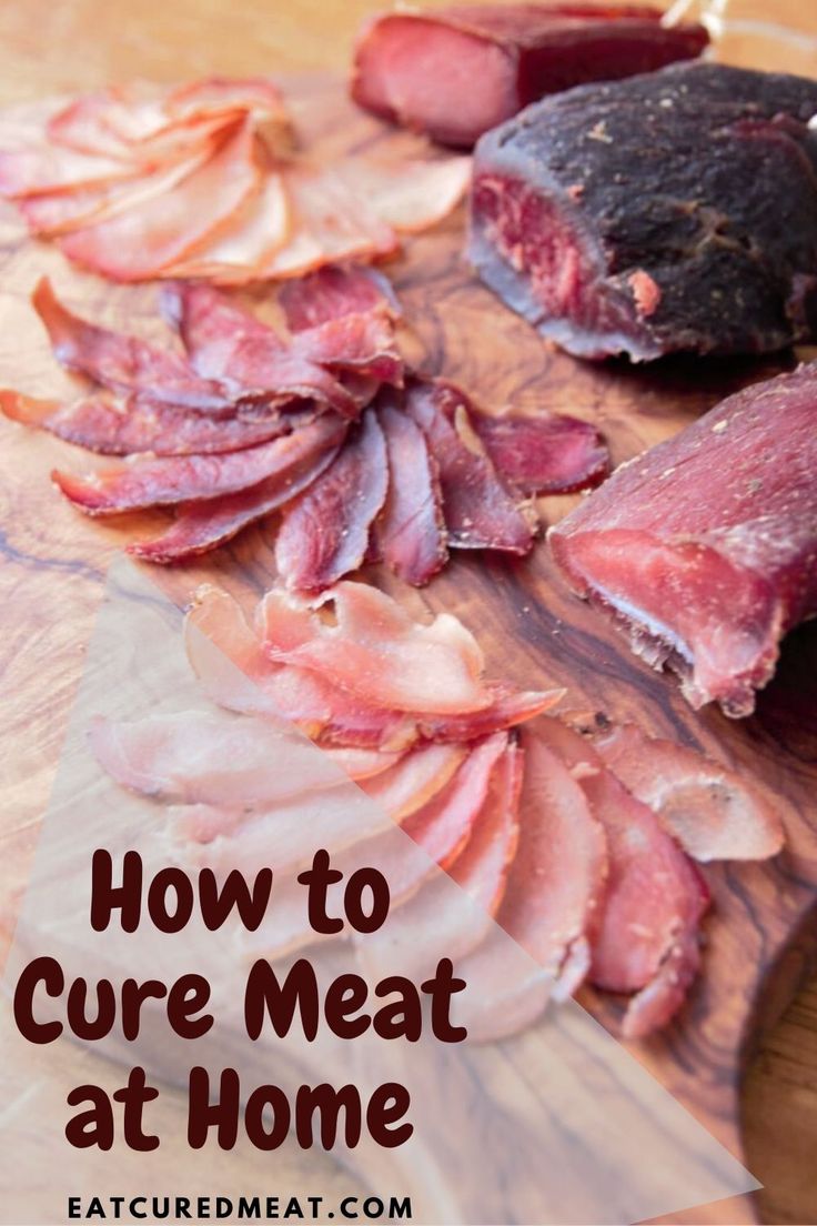 raw meat on a cutting board with the words how to care meat at home