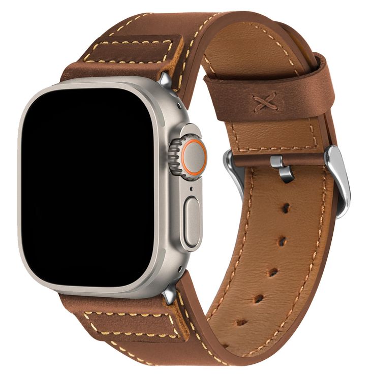 PRICES MAY VARY. Unique Design: Each apple watch strap is designed with a dual-layer structure and widened strap to showcase a bold, rugged aesthetic. Our apple watch bands exude a vintage, sophisticated style perfect for the modern gentleman. Quality Leather : Crafted from high-quality leather, our Apple watch bands boast durability and timeless elegance. The premium leather not only offers a comfortable fit but also ages gracefully, enhancing its character over time.(If the surface of the watc Watch Strap Design, Rugged Aesthetic, Apple Watch Leather Strap, Ultra Series, Apple Watch Bands Leather, Apple Watch Models, Modern Gentleman, Leather Watch Strap, Apple Watch Strap