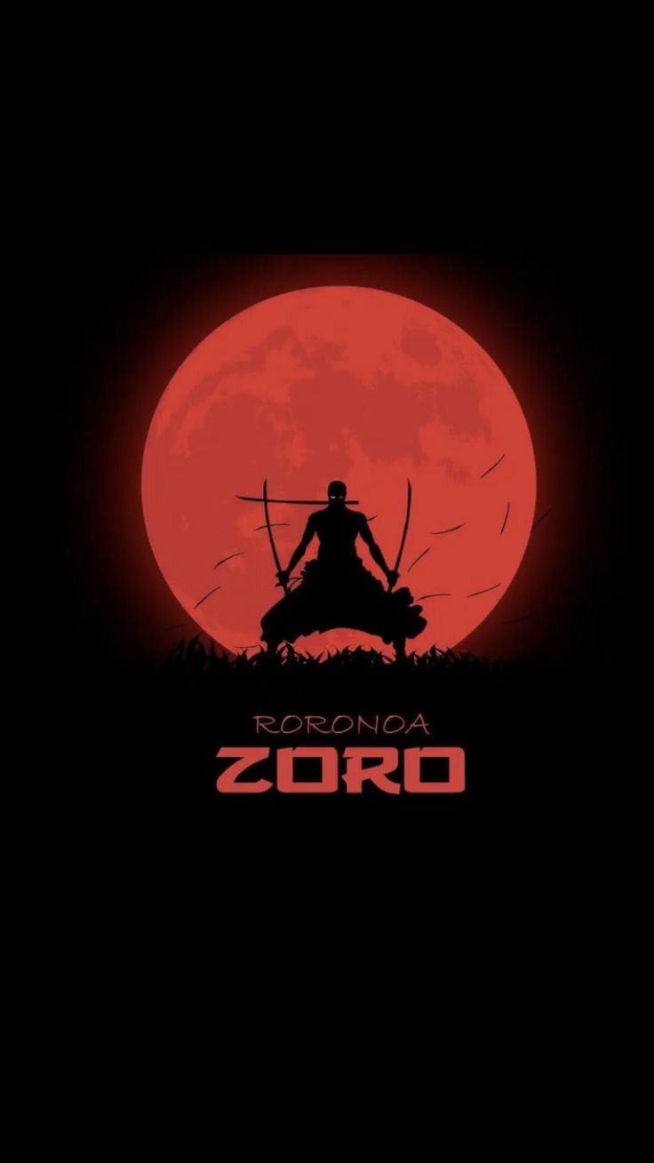 the silhouette of a man sitting on top of a hill in front of a red moon