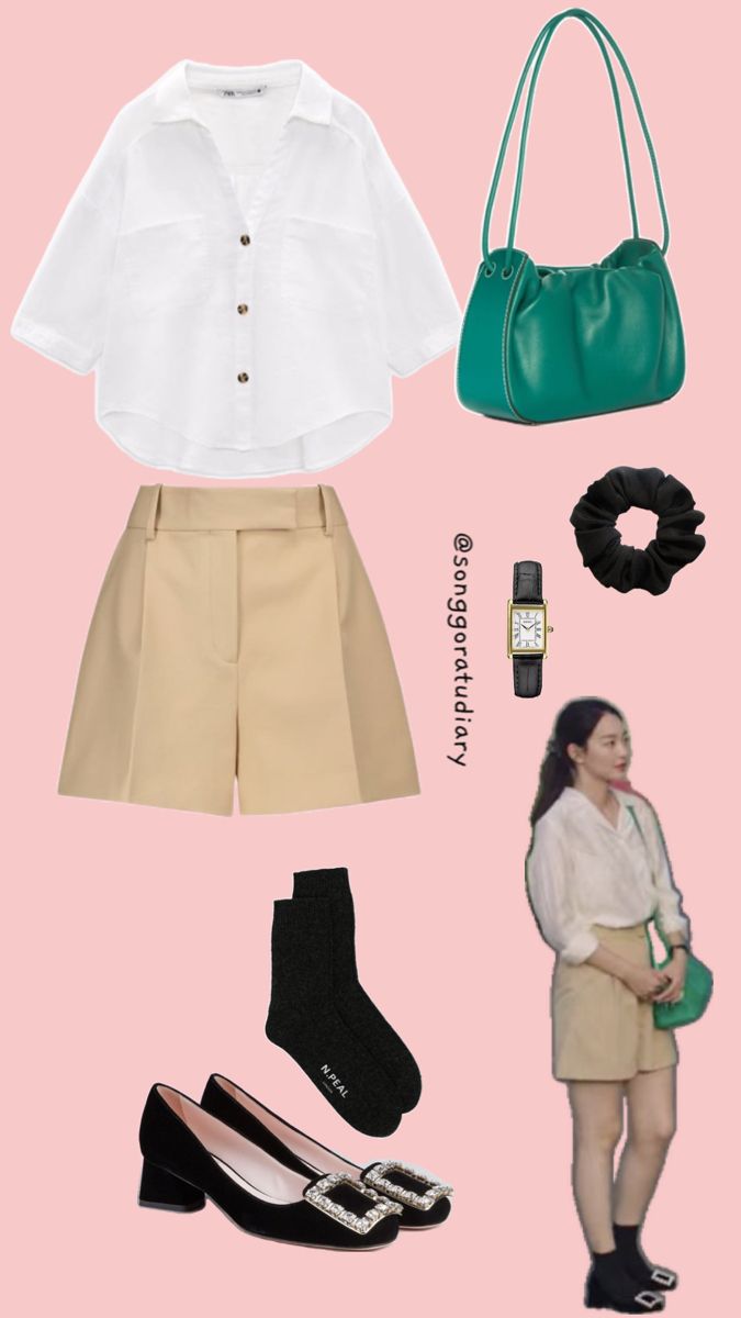 Shin Min Ah Hometown Cha Cha Cha KDrama Inspired Outfit White & Beige OOTD Beige Ootd, Hometown Cha Cha, Hometown Cha Cha Cha, Shin Min Ah, Outfit White, Korean Outfits, White Beige, Stylish Outfits, Kdrama