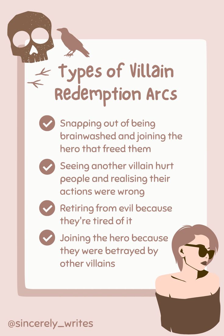 the types of villain redemption arcs