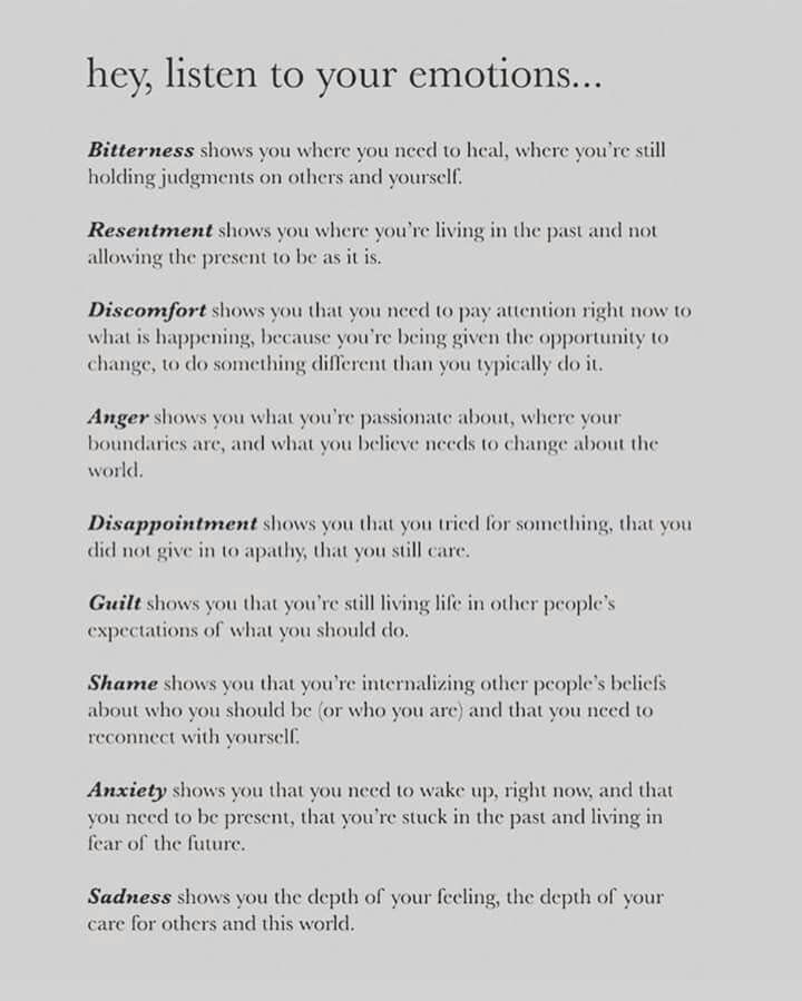 Listening to emotions Thoughts Running Through My Head, Mixed Emotions, Emotional Intelligence, Emotional Health, Infj, The Words, Namaste, Counseling, Mantra
