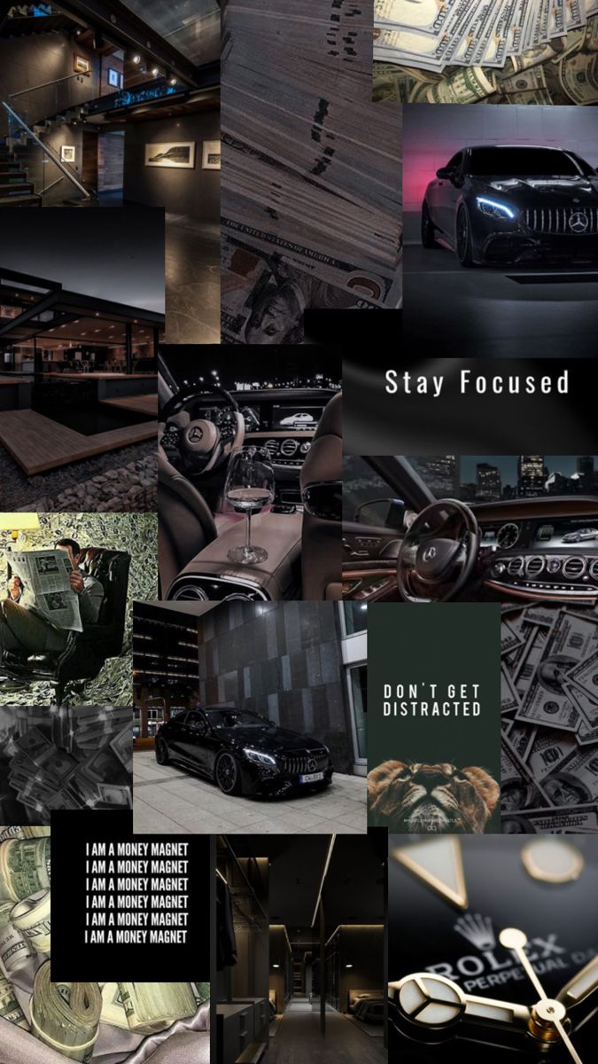 a collage of photos with words that say stay focused