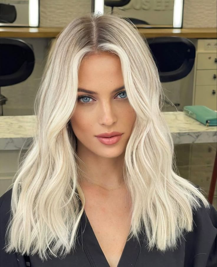 Bellami Hair Extensions Blonde, Blonde Hair Goals, Ice Blonde Hair, Perfect Blonde Hair, Bright Blonde Hair, Summer Blonde Hair, Platinum Blonde Hair Color, Icy Blonde Hair, White Blonde Hair