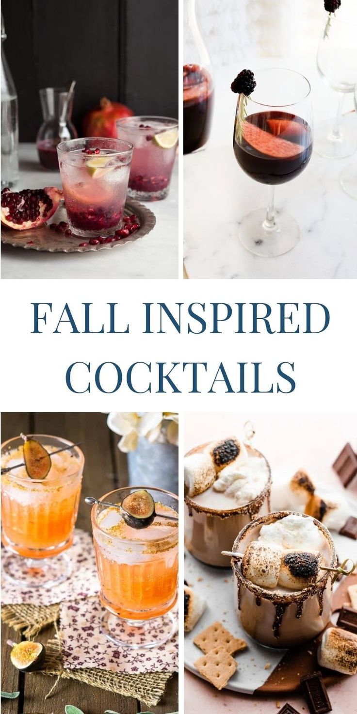 fall inspired cocktails are perfect for any occasion