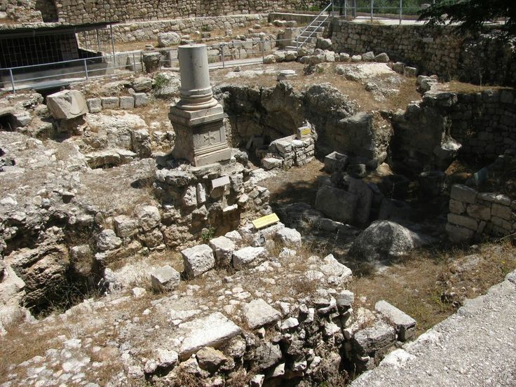 The Bethzatha Pool (Bethesda Pool) is described as having five ...