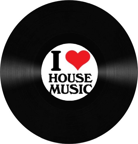 i love house music on an old record