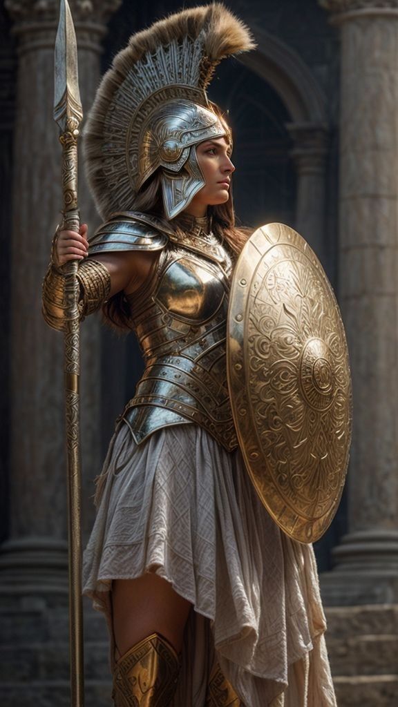 Female Greek Warrior Art, Female Gladiator, Athena Greek Goddess, Spartan Women, Peaceful Music, Warrior Goddess, Fall Asleep Fast, Goddess Athena, Roman Warriors