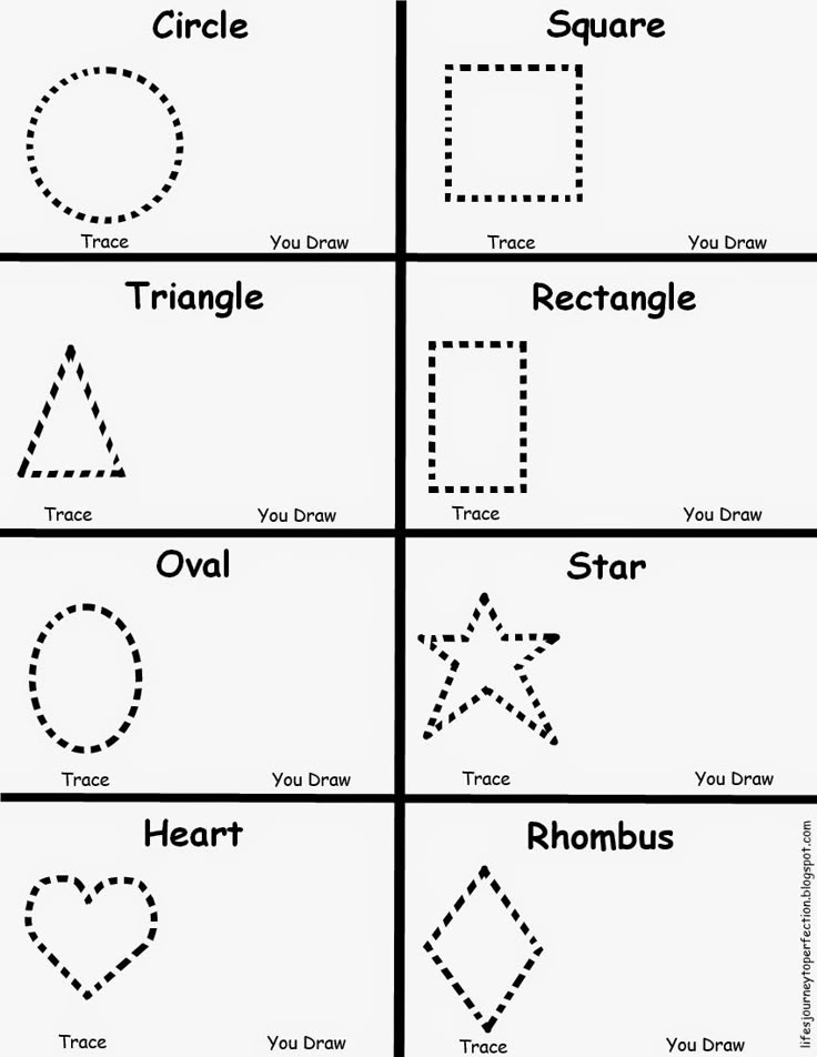 printable worksheet for kids to learn how to draw shapes and numbers with pictures