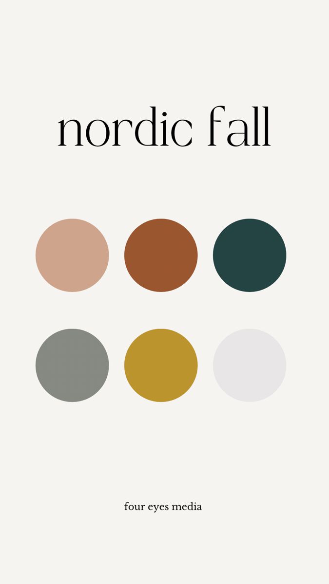 the cover of nordic fall by four eyes media, with different colors and shapes on it