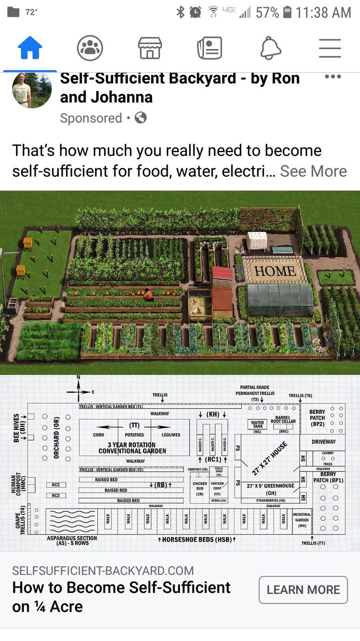 an image of a garden with the words self - sufficient backyard on top and below it