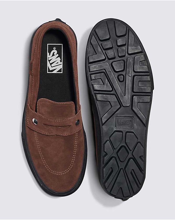 Style 53 Shoe Vans Loafers, Leather School Shoes, Loafer Shoe, Vans Store, 5 Girls, Loafer Style, Funky Shoes, Vans Logo, Guys Clothing Styles