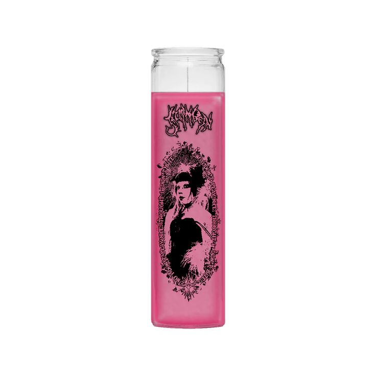 Jazmin Bean, Candle Store, Pink Glass, Graphic Image, Glass Candle, Knick Knacks, Official Store, Candles, Glass