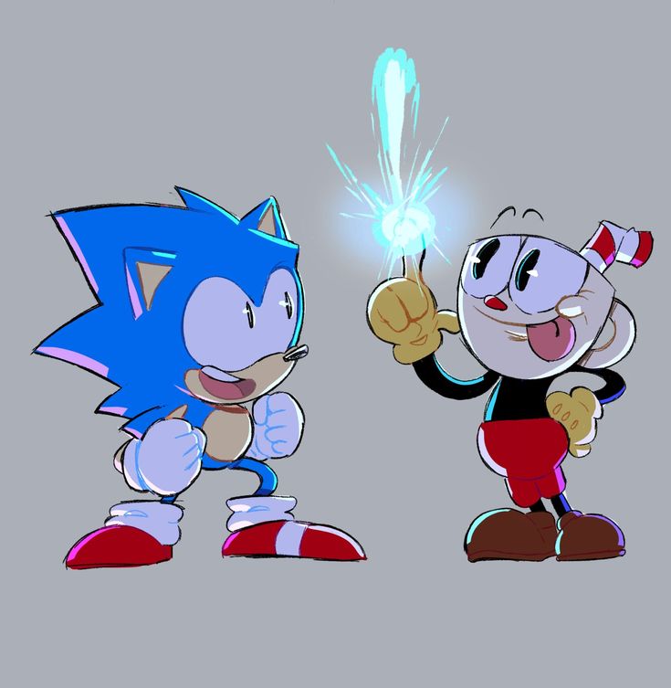 two cartoon characters, one holding a sparkler and the other pointing at something