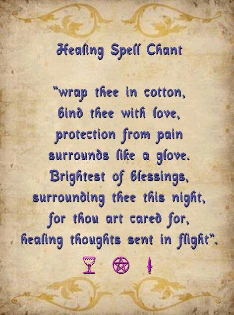 Healing Spell Chant Witchcraft Spells For Beginners, Spells For Beginners, Healing Thoughts, Healing Spells, Under Your Spell, Wiccan Witch, Magick Spells, Wiccan Spell Book, Witchcraft Spell Books