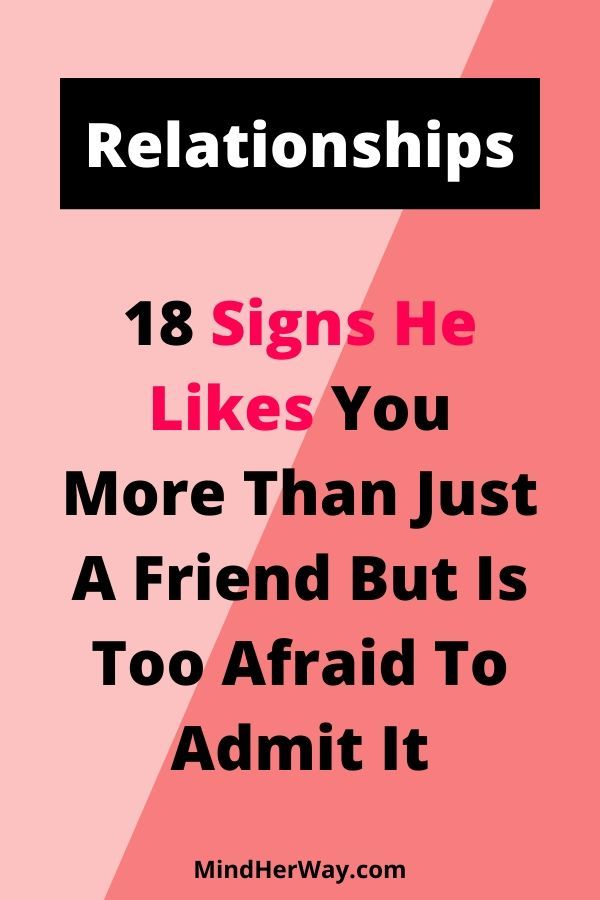 18 Undeniable signs he likes you more than a friend. These are subtle signs he likes you but may be too afraid to admit it. Look out for his body language and how he behaves around you. These are 18 signs he has a crush on you. There are also some signs he might be in love with you but too scared to tell you. If he's into you, he won't be able to hide it completely. So look out for these subtle signs he likes you or loves you more than just a friend. Signs Hes Into You, Crush Signs, Signs Guys Like You, Signs He Loves You, Just A Friend, Make Him Chase You, A Guy Like You, I Like Him, Addicted To You