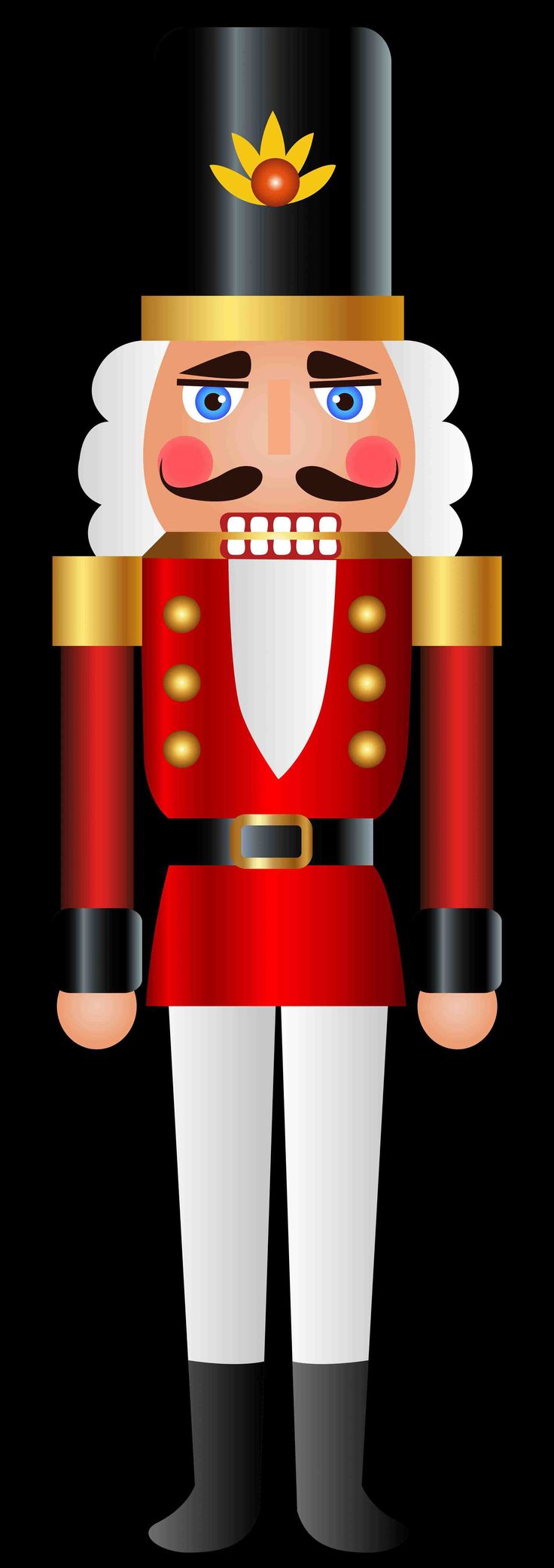 a nutcracker is standing in the dark