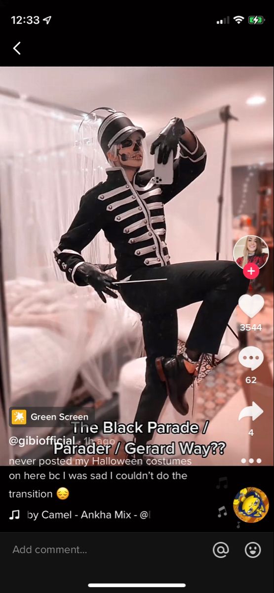 a man dressed in black and white is dancing