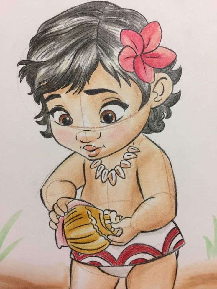 Baby Moana Drawing, Moana Sketches, Moana Drawing, Baby Moana, Disney Character Drawings, Disney Drawings Sketches, Disney Art Drawings, Meaningful Drawings, Baby Drawing