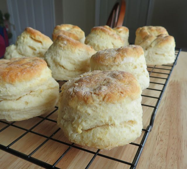 some biscuits are cooling on a wire rack