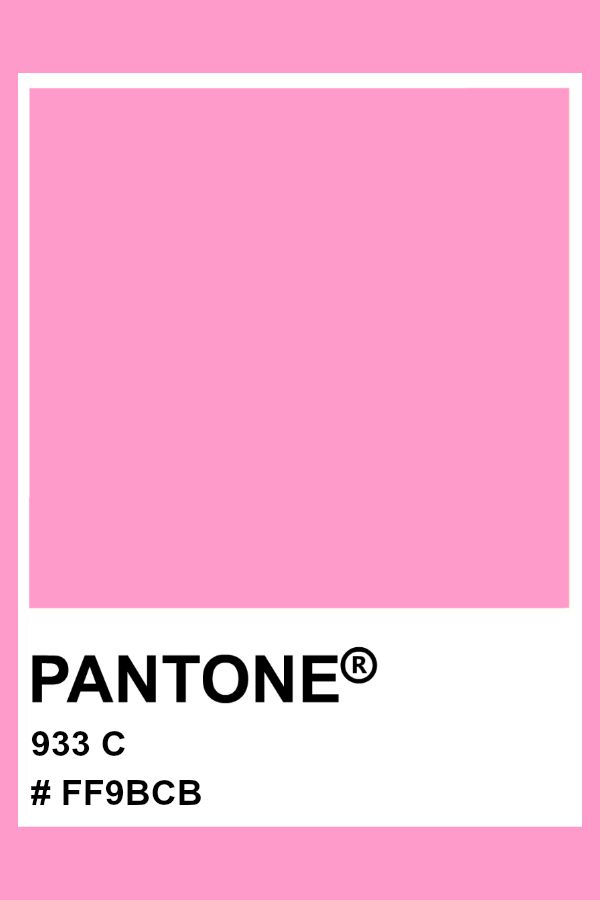 pantone's pink color is shown with the words fbfd9 on it