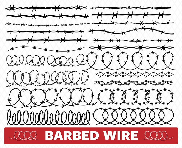 Barbed Wire Svg Barbed Wire Border Svg Barbed Wire Svg Circle Barbed ...