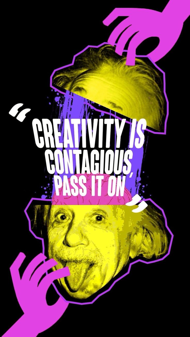 a poster with the words creativity is contagious, pass it on