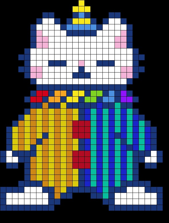 a cross stitch pattern with an image of a cat wearing a hat and holding a book