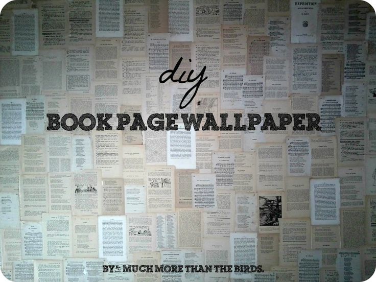 an old book page wallpaper with the words diy on it