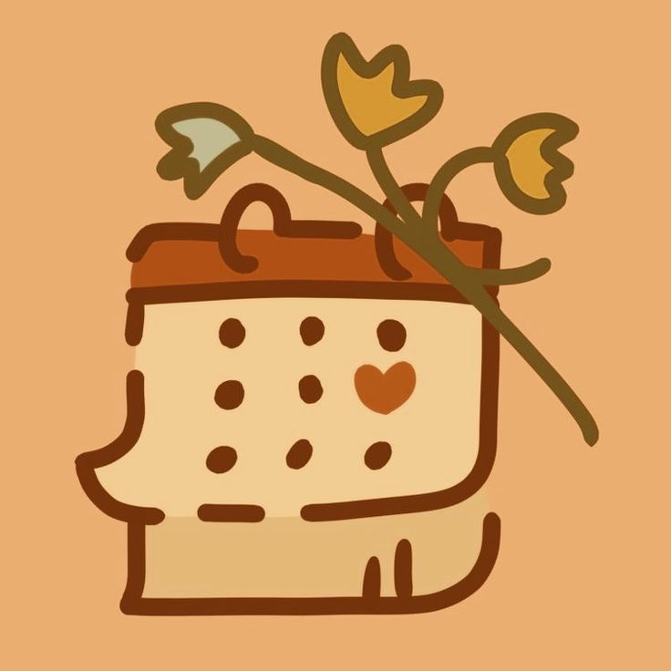 a drawing of a toaster with a plant growing out of it's side