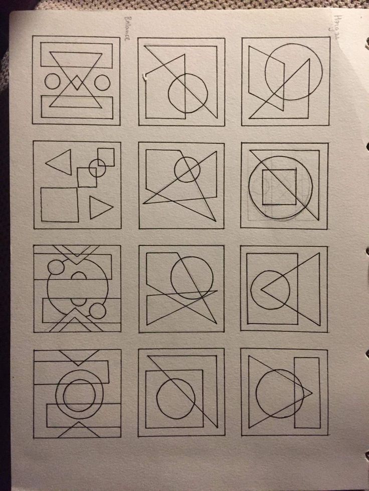 a piece of paper that has some type of symbols drawn on it with marker pens