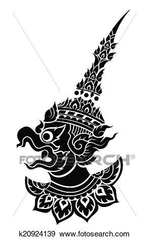 Thai Pictures, Garuda Tattoo, Hindu Tattoos, Bali Painting, Bali Design, Thailand Tattoo, Tattoo Patterns, Myanmar Art, Thai Design