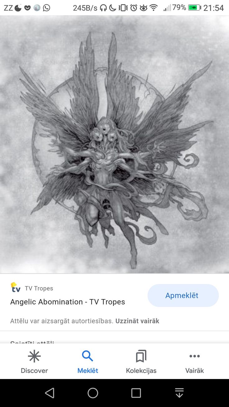 an image of a demon with wings on it