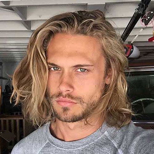 Long Layered Hairstyle                                                                                                                                                      More Man With Long Hair, Men's Long Hairstyles, Chin Length Hair, Corte De Cabelo Masculino, Ombre Hair Color, Long Blonde, Long Layered Hair, Long Blonde Hair, Long Hair Styles Men