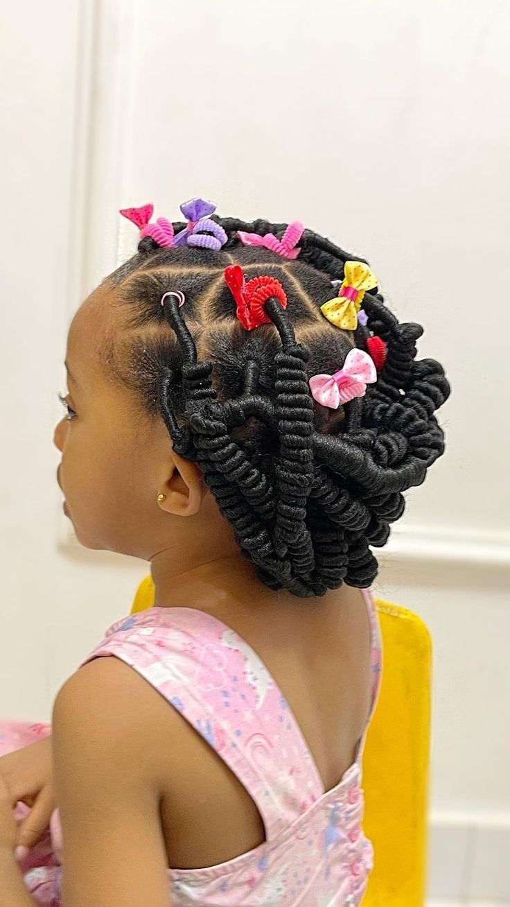 Kids Natural Hairstyles Braids, Kiko Hairstyle With Wool, Kids Hair Braiding Styles, Toddler Box Braids, Toddler Cornrow Styles, Hair Styles For Children, African Hairstyles For Kids, Children Hair Styles, Hairstyles For Children