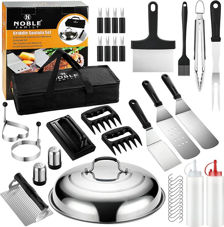 an assortment of kitchen utensils and cooking tools