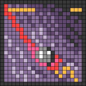 the pixel art is made up of squares