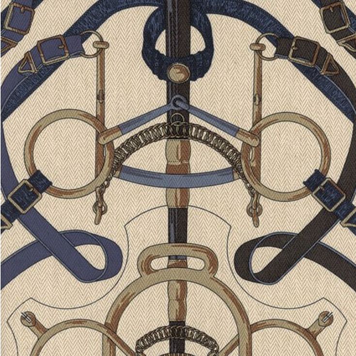 an image of a pattern with scissors and chains